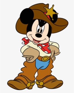 Mickey Mouse Clipart Cowboy - Coloring Pages Mickey Mouse Cowboy , Free ...