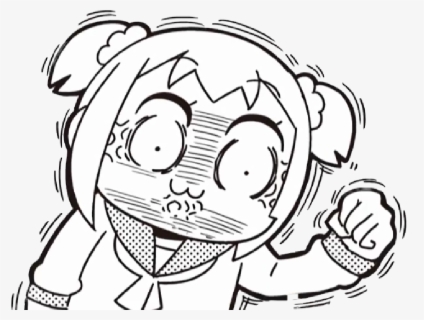 Chill Clipart Face - Pop Team Epic Pipimi Manga , Free Transparent ...