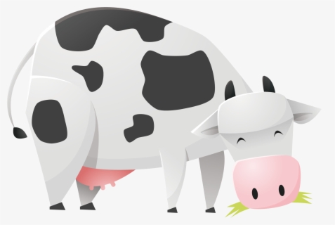 Dairy Cattle Euclidean Vector - Cartoon Cow Png Vector , Free 