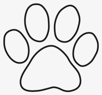 Transparent Dog Paw Outline Clipart - Outline Dog Paw Svg , Free ...