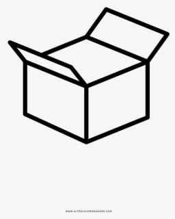 Cardboard Box Coloring Page - Box Coloring Page , Free Transparent ...