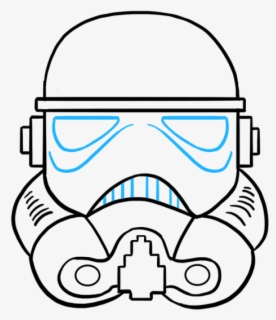 Stormtrooper X Helmet Drawing Vector Graphic Transparent - Stormtrooper