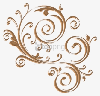 Vector Gold Swirl Clipart Black And White Download - Gold Swirl Clipart