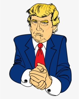 President Clipart Cartoon Donald Trump - Donald Trump High Resolution ...