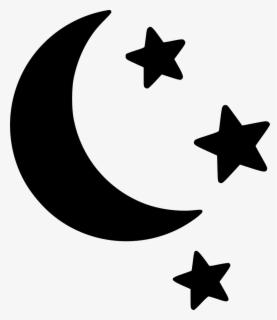 Download Free Moon And Stars Black And White Clip Art With No Background Clipartkey