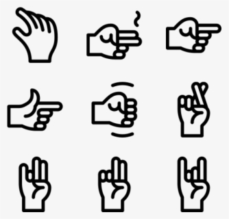 Hands Clasped Together Sign Language , Free Transparent Clipart ...