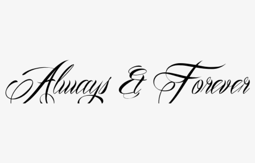 Always and forever тату эскиз