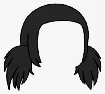 Transparent Ponytail Clipart - Gacha Life Hair Edit , Free Transparent