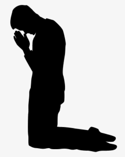 Clip Art Prayer Vector Graphics Image Silhouette - Man Praying Vector ...