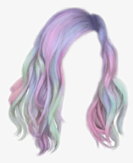 Hair Hairstyle Unicorn Unicornhair Transparent Purple Hair Png Free Transparent Clipart Clipartkey - female free hair on roblox