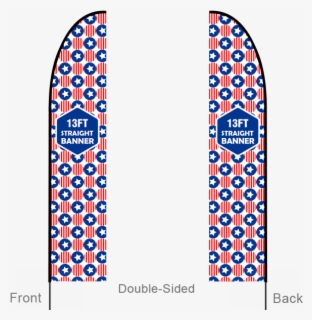 13ft Straight Feather Flag With Cross Base & Water - Skateboard Deck ...