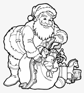 Santa Claus Face With Big Beard Coloring Page Swifte - Drawing Of Santa ...