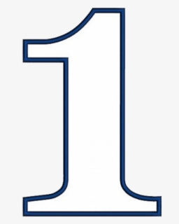 Number 1 Free Clip Art Transparent Png - Pattern For Number 1 , Free ...