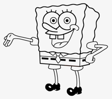 Transparent Spongebob Clipart Line Drawing Of Spongebob Free