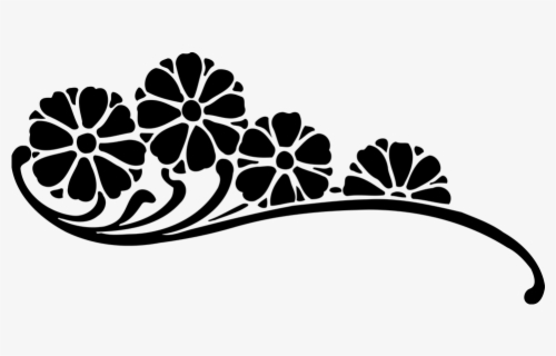 Download Free Black And White Flowers Clip Art With No Background Clipartkey