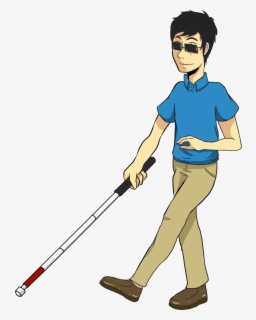 Blind Person Cartoon Transparent , Free Transparent Clipart - ClipartKey