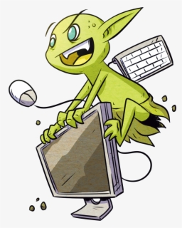 24 - Computer Whiz - Cartoon , Free Transparent Clipart - ClipartKey