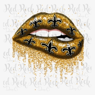 New Orleans Saints Lips Svg , Free Transparent Clipart ...