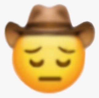 Transparent Yeehaw Clipart - Sad Cowboy Emoji Meme , Free Transparent ...