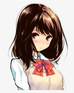 Transparent Brown Haired Girl Clipart Brown Hair Anime Girl Cute