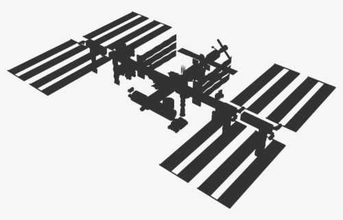 Clip Art Clipart Iss Silhouette Big - International Space Station 