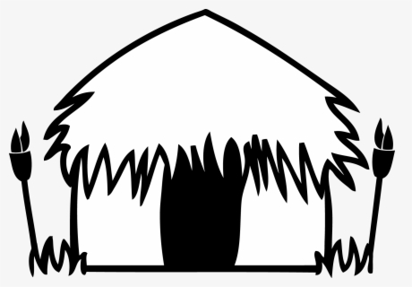 Hut Clipart Colouring Page - Colouring Page Of Hut , Free Transparent ...