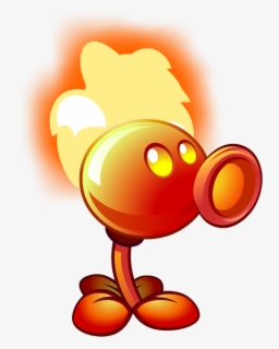 Plants Vs Zombies Fire Peashooter , Free Transparent Clipart - ClipartKey