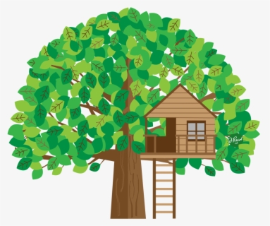 “giving Tree” Unveiling & Treehouse Ribbon Cutting - Illustration ...