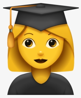 Transparent Girl Walking Png - Iphone Graduation Emoji , Free ...