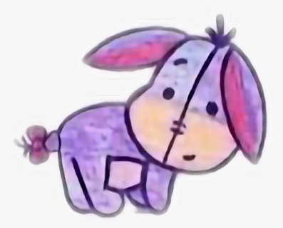 Winniethepooh Burro Higor Kawaii Cute Cute Winnie The Pooh Eeyore Drawing Free Transparent Clipart Clipartkey