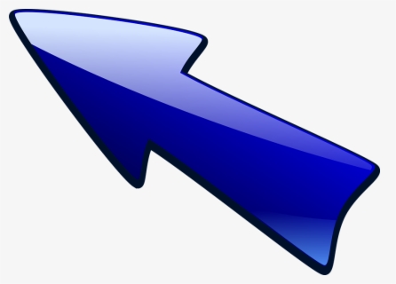 Arrow, Arrow Pointing Up Left, Blue, Glossy, Up Left - Arrow Pointing ...