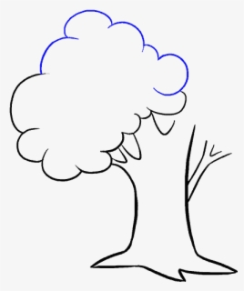 How To Draw A Cartoon Tree Easy Step By Step Drawing - Tree Pictures ...