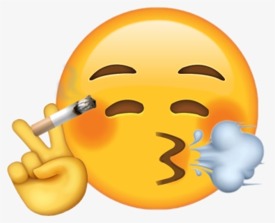 Cigarette Emoji Yellow Smokeemoji - Emoji Cigarettes , Free Transparent ...