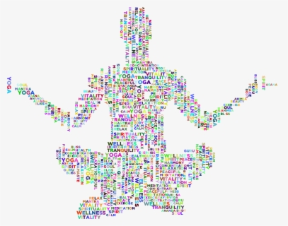 Clip Art Freeuse Yoga Pose Word Cloud - Yoga , Free Transparent Clipart