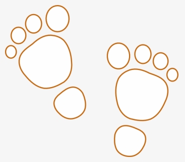 Footprints Svg Clip Arts - Its A Girl Sticker Template , Free ...