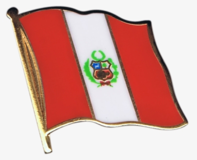 Peru Flag Pin, Badge - Easy Mexican Flag Drawing , Free Transparent ...