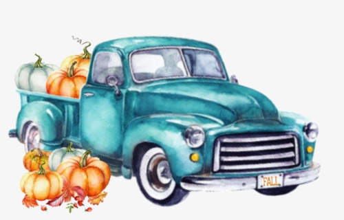 Vintage Truck Illustration Watercolor Red Truck Clip Art Clip Art Art