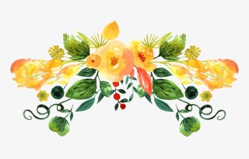 Watercolor Yellow Flowers Png Free Transparent Clipart Clipartkey