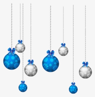White Christmas Clipart - Hanging Christmas Ball Silver , Free ...
