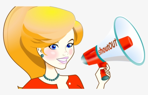 Megaphone Clipart Shoutout - Clip Art , Free Transparent Clipart
