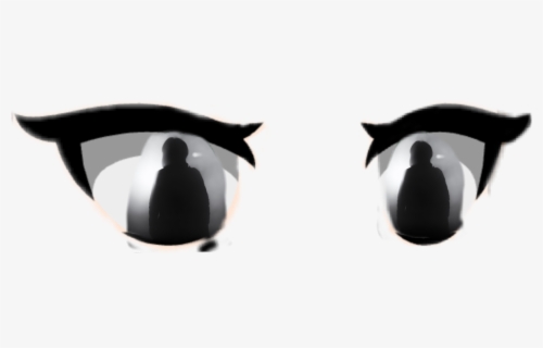 Gacha Eyes Gacha Scared Silhouette Free Transparent Clipart Clipartkey