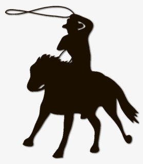 Transparent Cowboy Silhouette Png - Cowboy With Lasso Transparent ...