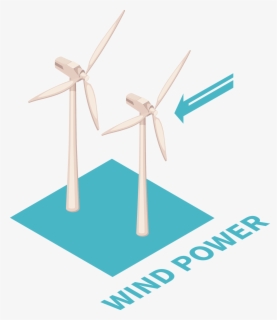Download Transparent Wind Turbine Icon Png - Wind Turbine - ClipartKey