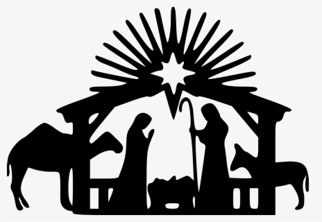 Free Nativity Silhouette Clip Art with No Background - ClipartKey