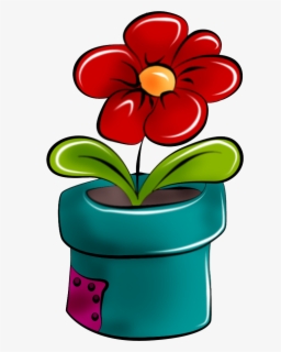 This Site Contains Information About Flower Clipart - Dibujo Maceta Con ...