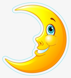 Transparent Moon Face Clipart - Black And White Cartoon Face , Free ...