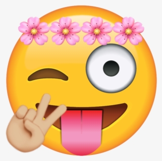 Transparent Tumblr Png - Tongue Out Emoji Transparent , Free ...