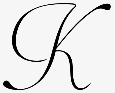 Transparent Fancy Letter K Clipart - Split Letter Monogram L , Free ...