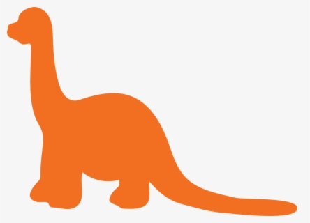 orange colour dinosaur