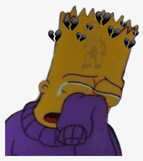 Bart Character Fictional Sadness Simpson Cartoon Depression - Depressed